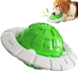 Dog Chew Toy Molar Dog Frisbee Teeth Cleaning Rubber Toy Training Slow Feeder