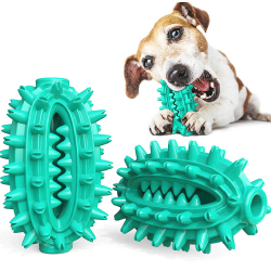 Dog Chew Toy Molar Cactus Teeth Cleaning Rubber Toy Slow Feeder