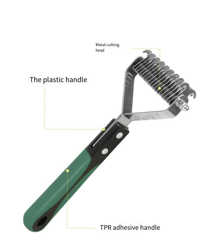 Cat Dog Stainless Steel Double Sided Cleaning Rake Comb