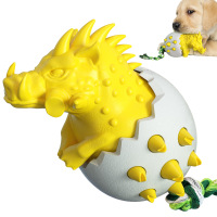 Dog Chew Toy Boar Eggs Cleaning Rubber Toy Training Slow Feeder