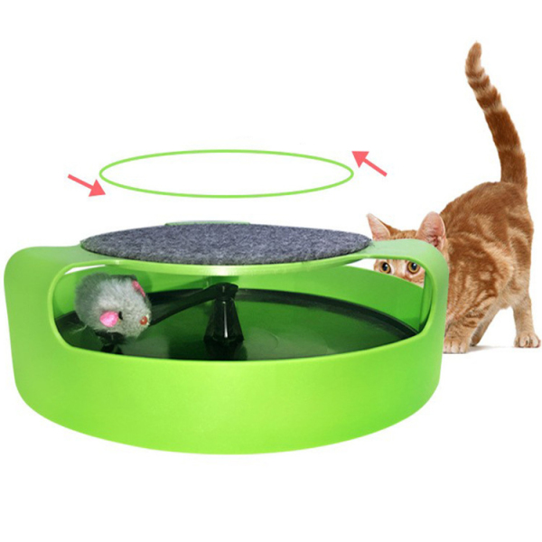 Cat Mice & Plush Cat Toys Motion Cat Toy Mouse Automatic Rotating Teaser Pop Play Hide and Seek Hunt Toy