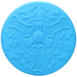 Dog Throw Toy Silicone Dog Frisbee Lightweight Durable Frisbee Interactive Flying Toy Training