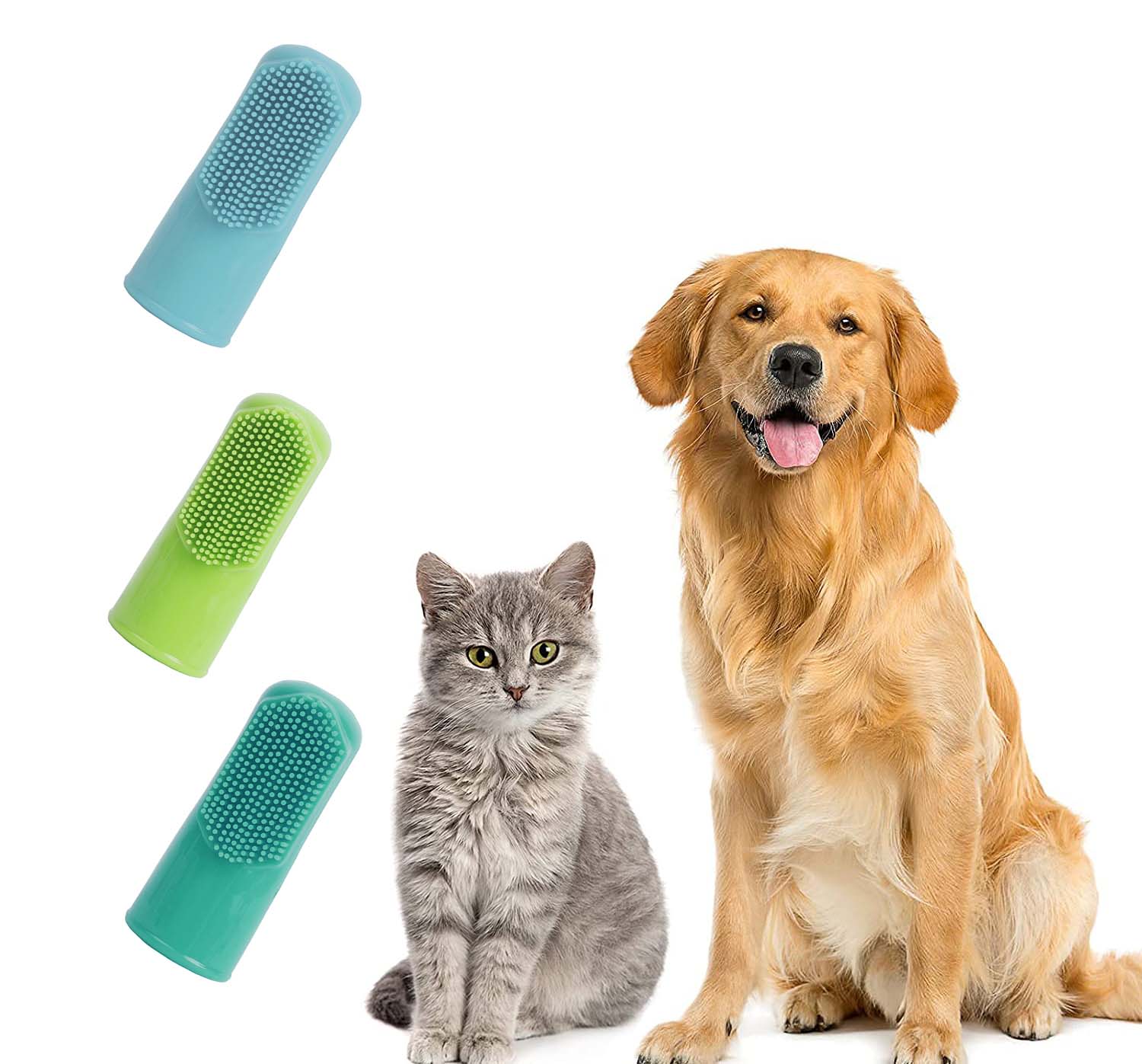 Cat Dog Oral Cleaning Finger Toothbrush