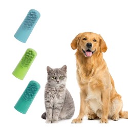 Cat Dog Pet Toothbrush Oral Cleaning Finger Toothbrush