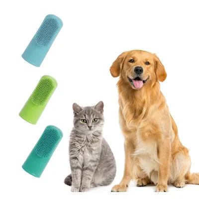 Cat Dog Oral Cleaning Finger Toothbrush 01