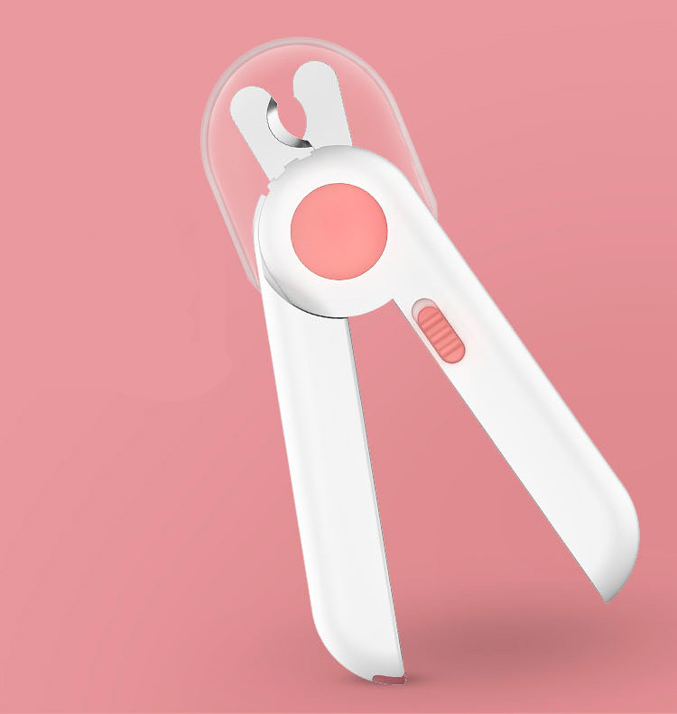 Cat Dog Led Light Nail Clipper With Safety Guard