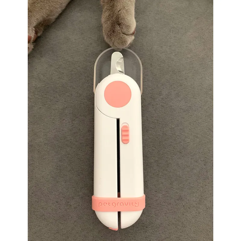 Cat Dog Led Light Nail Clipper With Safety Guard02