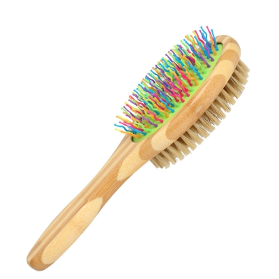 Professional 2-in-1 Dog Grooming Massages Brush 01