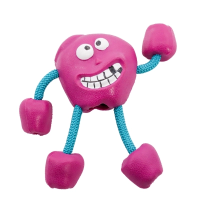 Dog Molar Sounding Toy Rubber Apple 02