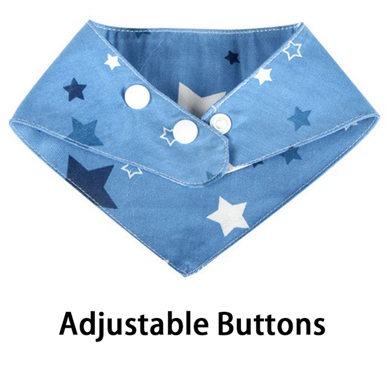 Cat Triangle Towel Fashionable And Cute Pure Cotton Saliva Towel Buttons Are Flexible To Adjust The Size