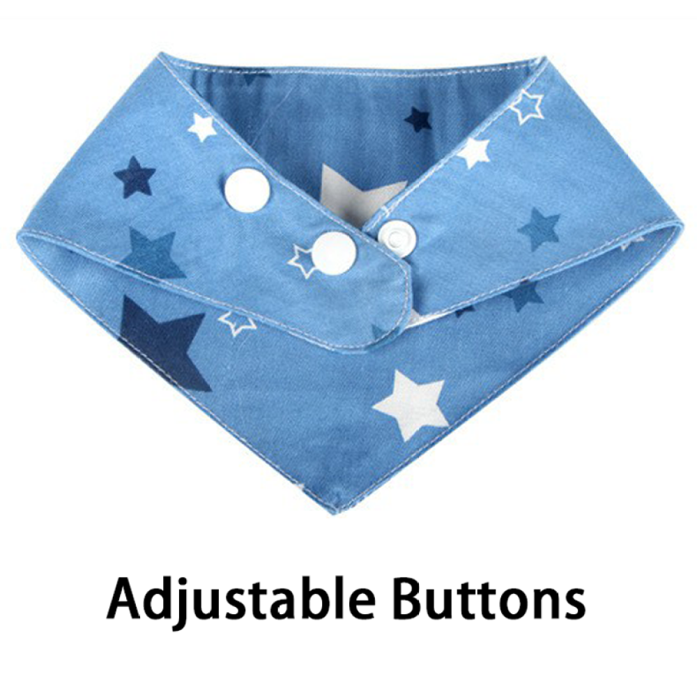 Cat Triangle Towel Fashionable And Cute Pure Cotton Saliva Towel Buttons Are Flexible To Adjust The Size