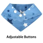 Cat Triangle Towel Fashionable And Cute Pure Cotton Saliva Towel Buttons Are Flexible To Adjust The Size