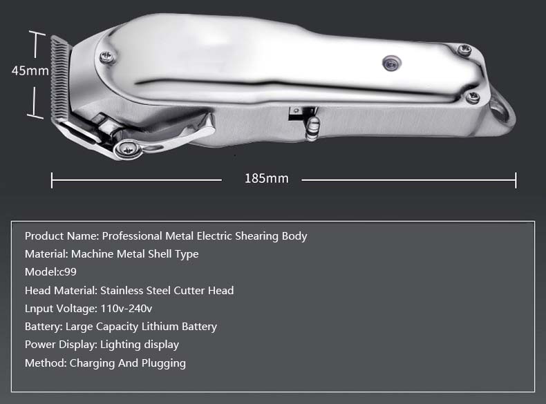 Cat Dog Electric Hair Clipper With USB Charging Cable