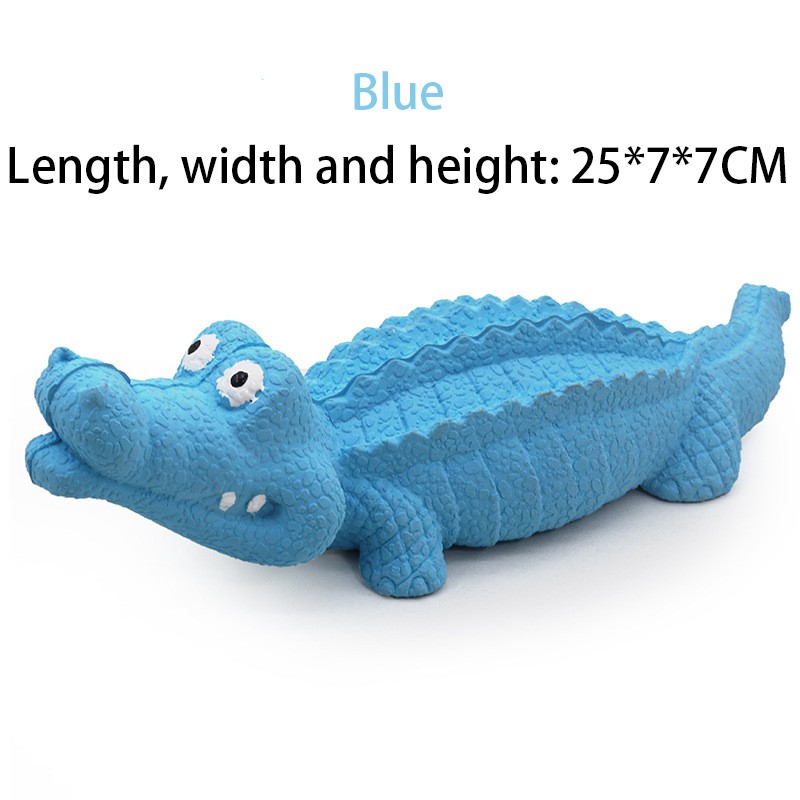 Rubber Alligator Dog Chew Toy