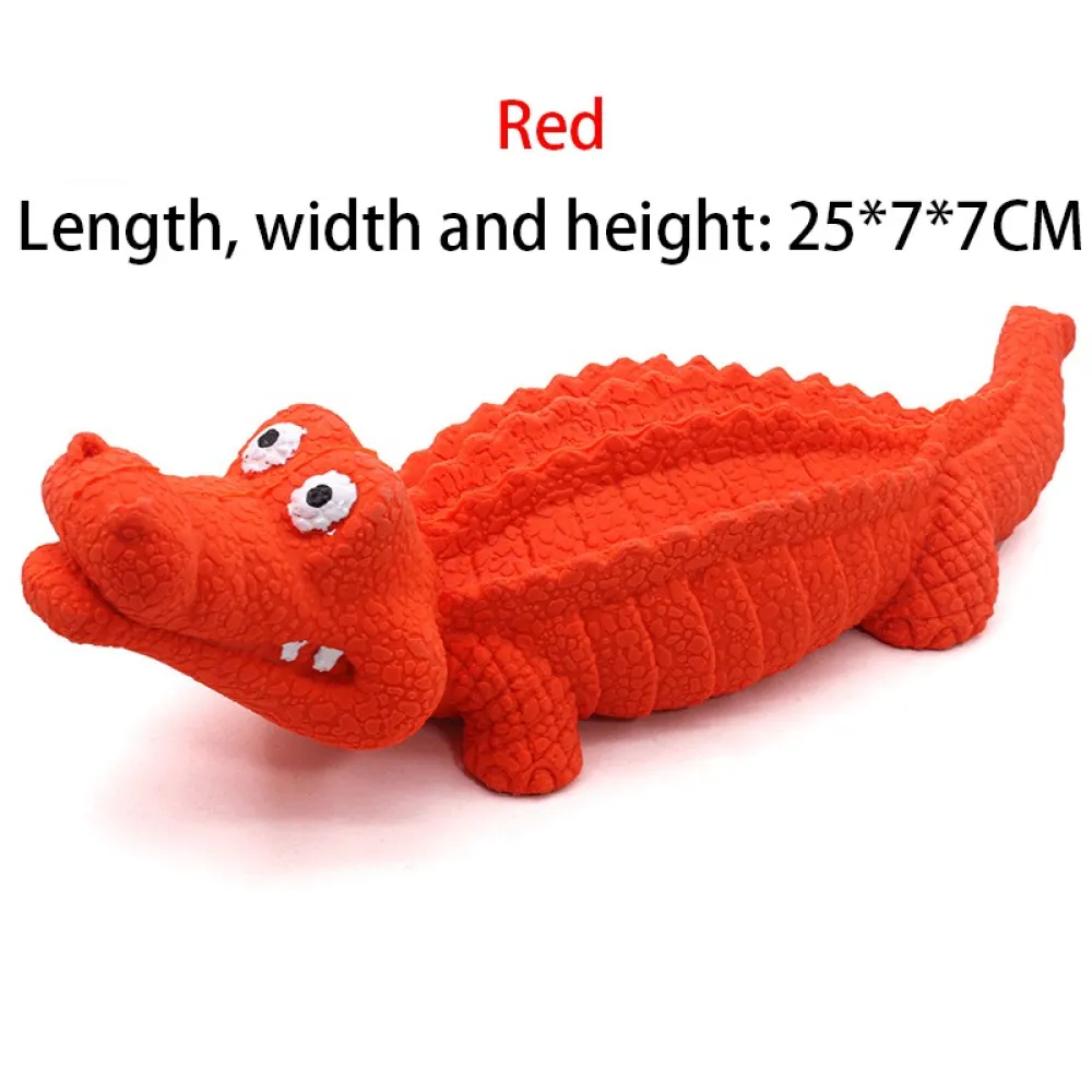 Rubber Alligator Dog Chew Toy