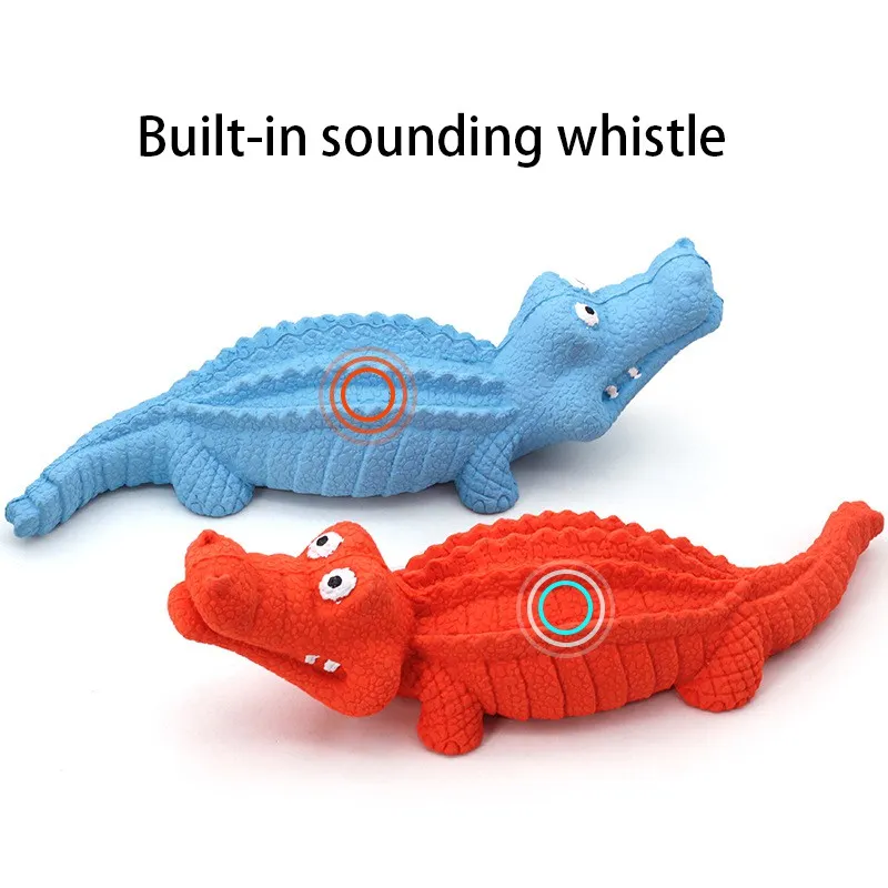 Rubber Alligator Dog Chew Toy
