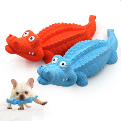 Dog Chew Toys Rubber Biting Crocodile Chew Toys Sound Toys Grinding Dog Interactive Toys
