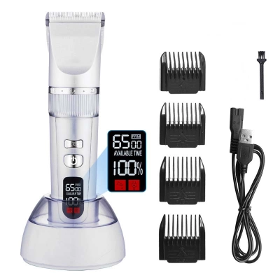 Cat Dog Electric Silent Digital Display Hair Trimmer 01