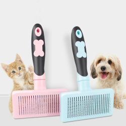 Cat Dog Self Cleaning Hair Removal Brush Fluffy Square Brush Massage Grooming Brush