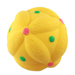 Dog Sounding Toy Dog Ball Toy Latex Squeaky Soft Dog Chew Toy Dog Teething Toy For Training