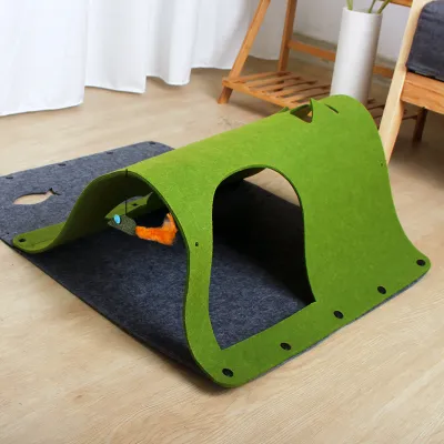 Cat Tunnel Toy Interactive Durable Multifunctional Toy Kitten Unrestrained Shuttle 02