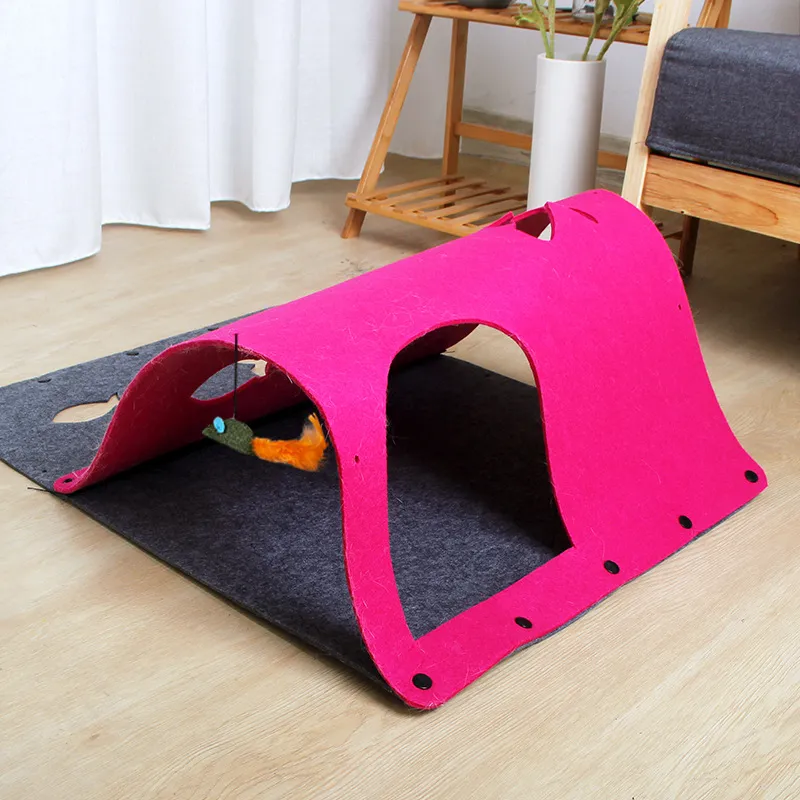 Cat Tunnel Toy Interactive Durable Multifunctional Toy Kitten Unrestrained Shuttle02