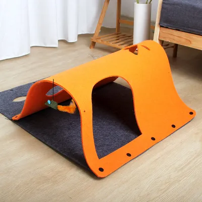 Cat Tunnel Toy Interactive Durable Multifunctional Toy Kitten Unrestrained Shuttle 01