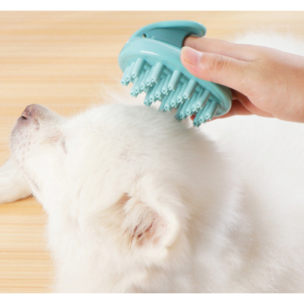 Cat Dog Pet Massager Pet Scalp Scrubber Grooming Brush