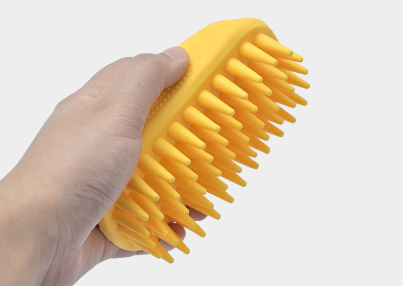 Cat Dog Square Silicone Massage Brush