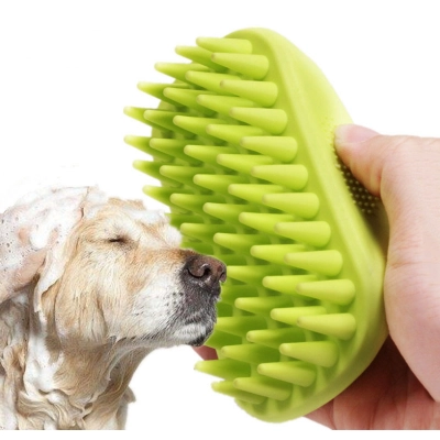 Cat Dog Square Silicone Massage Brush 01