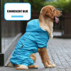 Dog Rain Gear Pet Waterproof Raincoat Dog Cloak Poncho Four Legged Clothes Four Seasons Cold Protection