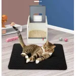 Cat Litter Pad EVA Double Layer Design Washable Cat Litter Pad Foldable U-Shaped Cat Toilet