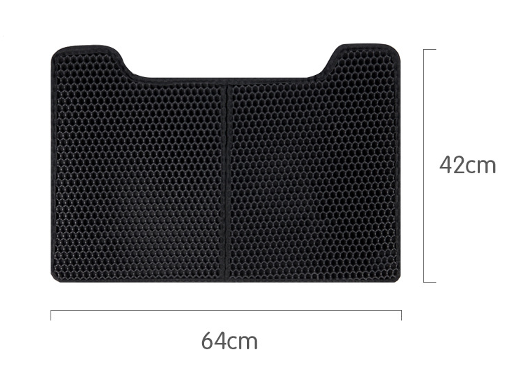 Cat Litter Pad EVA Double Layer Design Washable Cat Litter Pad Foldable U-Shaped Cat Toilet