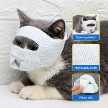 Cat Mask Cat Mouth Restraint Mask Cotton Eye Opening Mask To Prevent Cat Bites Cat Meowing01