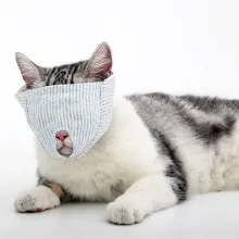 Cat Mask Cat Mouth Restraint Mask Cotton Muzzle Prevent Cat Bite Cat Meow04