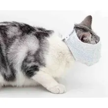 Cat Mask Cat Mouth Restraint Mask Cotton Muzzle Prevent Cat Bite Cat Meow05