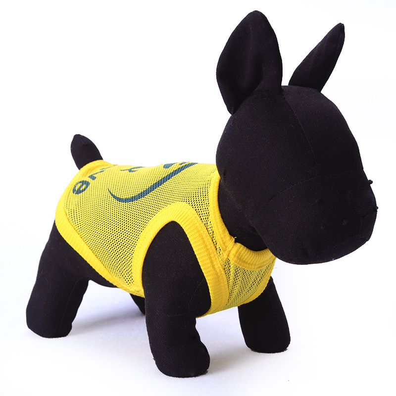 Dog Vest Breathable Solid Color Mesh Vest Dog T-shirt Apparel Sleeveless Plain Dog Clothes Puppy Wearring For Small Medium