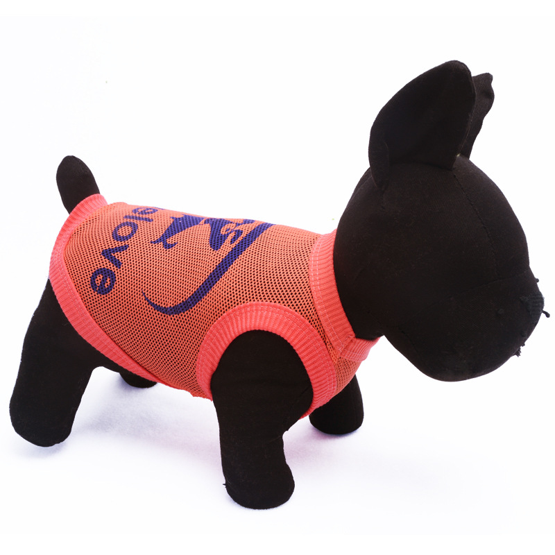 Dog Vest Breathable Solid Color Mesh Vest Dog T-shirt Apparel Sleeveless Plain Dog Clothes Puppy Wearring For Small Medium