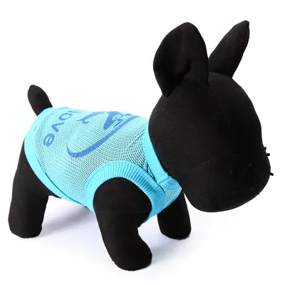 Dog Vest Breathable Solid Color Mesh Vest Dog T-shirt Apparel Sleeveless Plain Dog Clothes Puppy Wearring For Small Medium 01