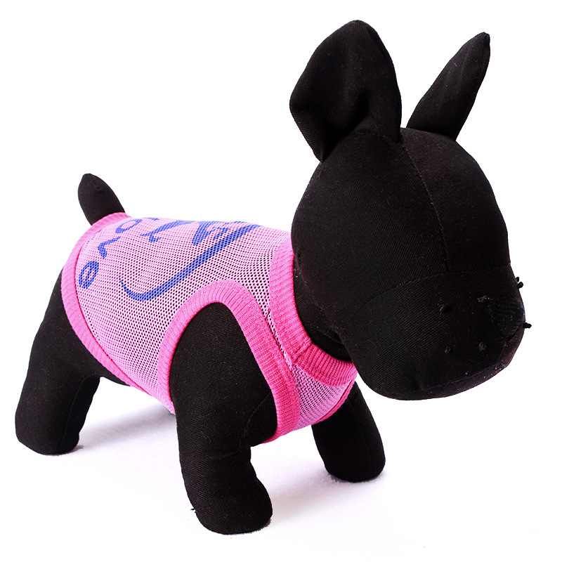 Dog Vest Breathable Solid Color Mesh Vest Dog T-shirt Apparel Sleeveless Plain Dog Clothes Puppy Wearring For Small Medium