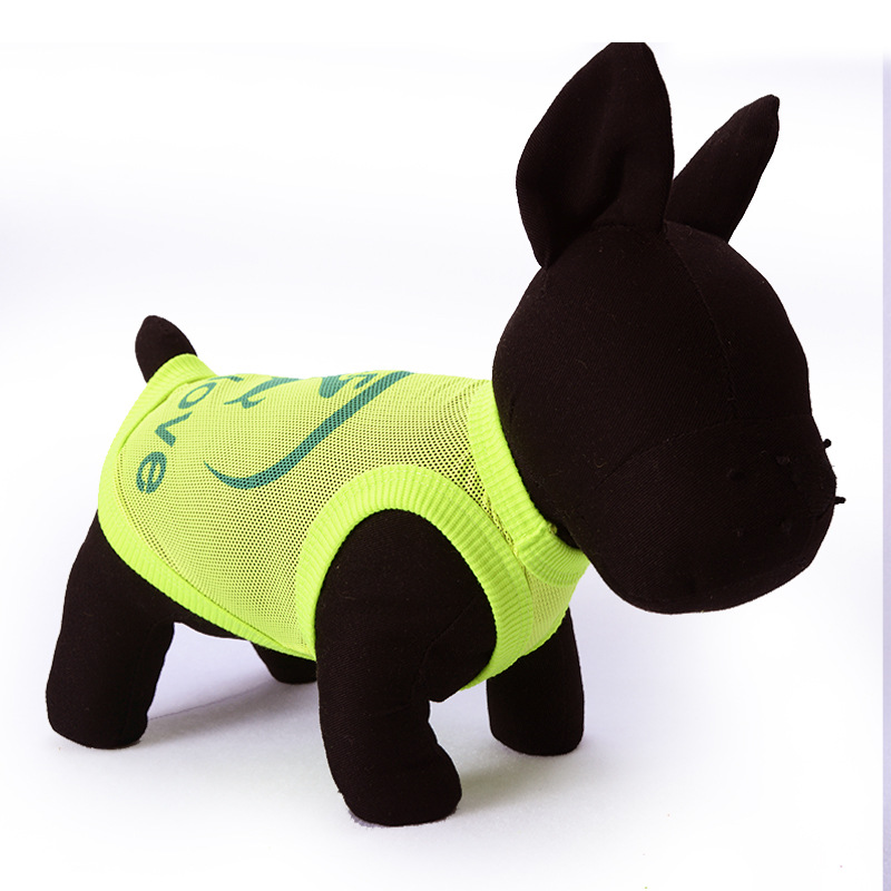 Dog Vest Breathable Solid Color Mesh Vest Dog T-shirt Apparel Sleeveless Plain Dog Clothes Puppy Wearring For Small Medium