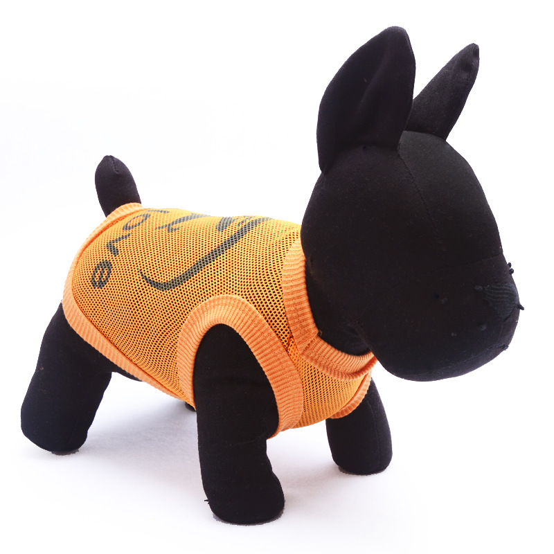 Dog Vest Breathable Solid Color Mesh Vest Dog T-shirt Apparel Sleeveless Plain Dog Clothes Puppy Wearring For Small Medium