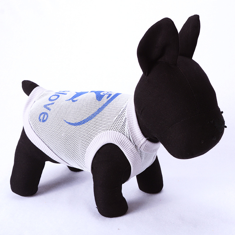 Dog Vest Breathable Solid Color Mesh Vest Dog T-shirt Apparel Sleeveless Plain Dog Clothes Puppy Wearring For Small Medium