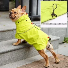 Dog Raincoat With Reflective Strips02