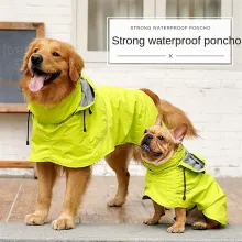 Dog Raincoat With Reflective Strips01