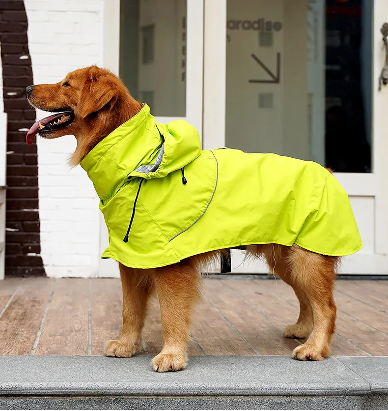 Dog Raincoat With Reflective Strips