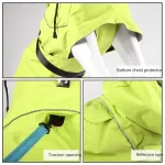 Dog Raincoat With Reflective Strips