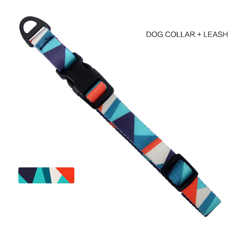 Dog Collar Leash Set With Adjustable Pet Collar And Strangle Resistant P Leash