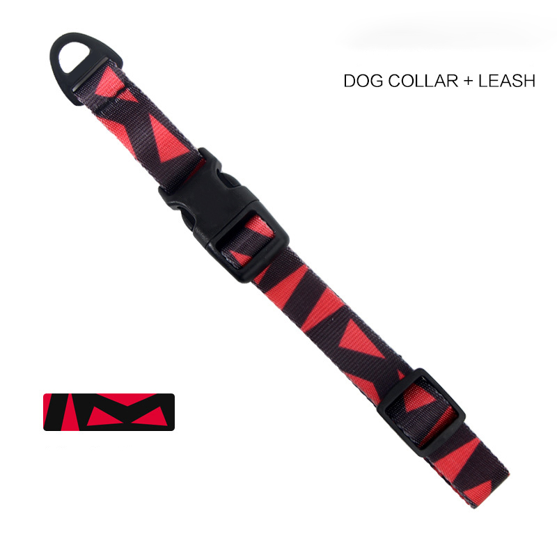 Dog Collar Leash Set With Adjustable Pet Collar And Strangle Resistant P Leash