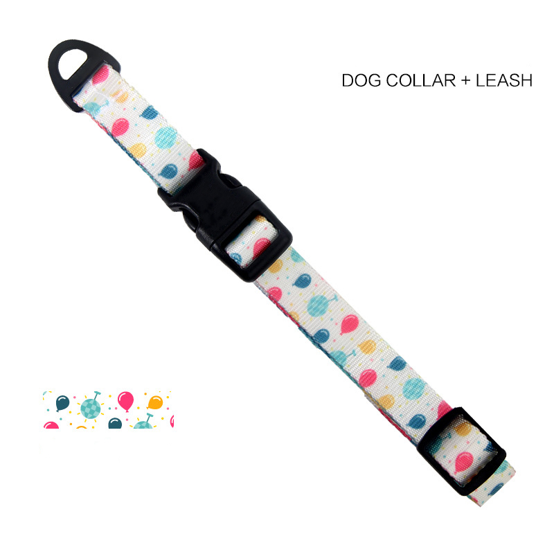 Dog Collar Leash Set With Adjustable Pet Collar And Strangle Resistant P Leash